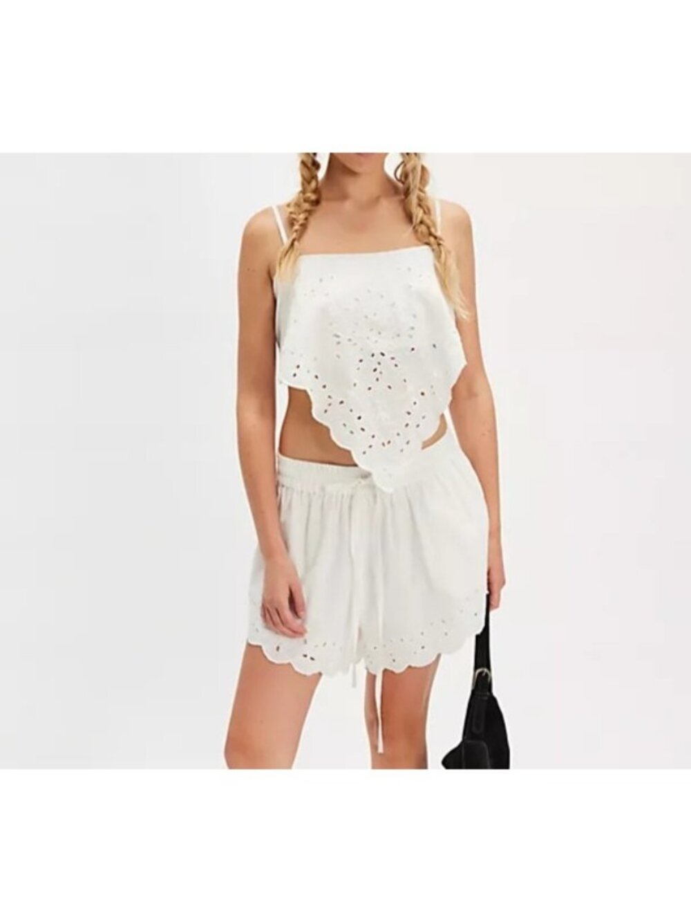 Free People Nellie Short Set Festival Boho Chic Hippie Retro Summer Womens XS
